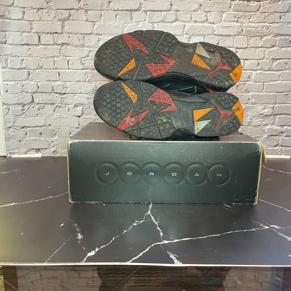 Size 9.5 - Air Jordan 7 (VII) Retro 'Citrus' 2006 - 304775 081 - Black - Picture 5 of 6